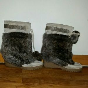 COACH authentic Fur Boots Size 10